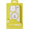 Zadní kryt Cellularline Pop Mag s podporou Magsafe pro Apple iPhone 15 Pro Max, čirý / limetkový POPMAGIPH15PRML
