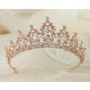 Naishide Jewelry Svadobná korunka do vlasov Baroque - zlato ružová