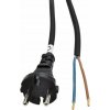 Predlžovací prívod - 5m - 2x1mm2 - čierna - IP44 - SOLIGHT- PF 31