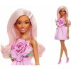 Mattel Panenka Barbie Fashionistas Blondýnka v růžových šatech