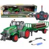 RC traktor s prívesom na klády 1:24 WOOPIE
