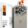 Spigen Glass tR EZ Fit Optik Pro 2 Pack L-s iPhone 17 Pro/16 Pro/16 Pro Max/17 Pro Max AGL05217