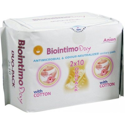 BioIntimo Anionové hygienické vložky denné Duo pack 20 ks