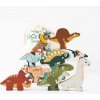 Le Toy Van skladacia veža Dinosaury