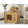 Domček pre mačky a malé psy 2v1 so škrabadlom (BUD5)
