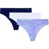 Under Armour Pure Stretch No Show Printed 3 Pack - Starlight/Celeste/Midnight Navy XS