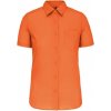 COTTON Dámska blúzka KARIBAN s krátkym rukávom, oranžová, Varianta oranžová, Veľkosť 4XL