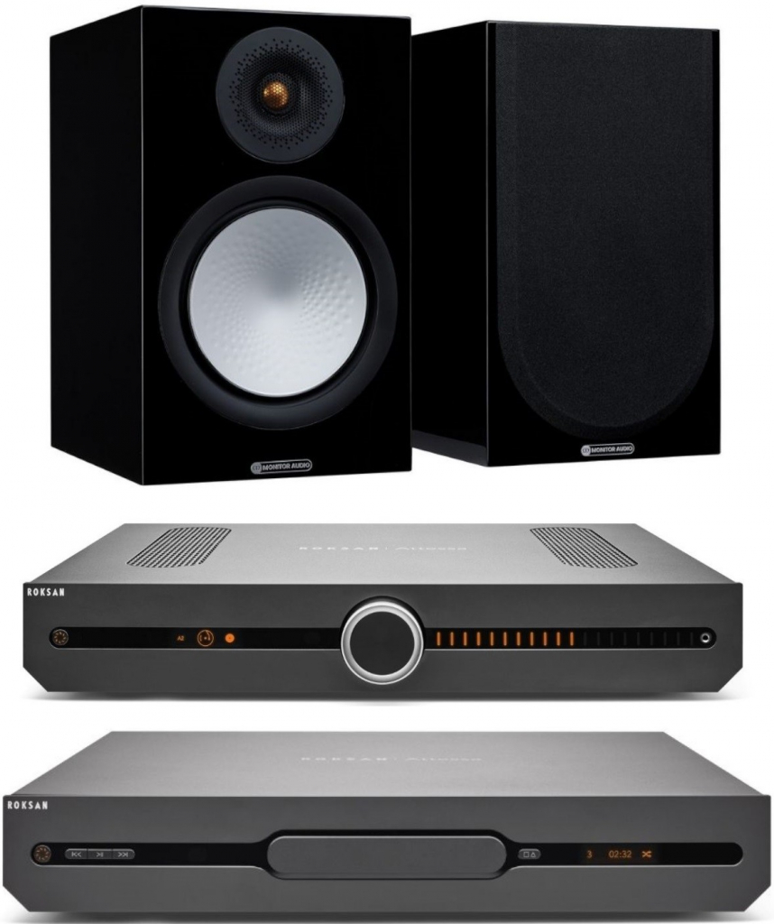 Roksan set Attessa Streaming AMP + Attessa CD Transport + Monitor Audio 100