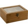 Krabička na čaj KESPER Box na čaj s víkem tmavý bambus 22 x 16 x 9 cm (59902)
