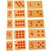 Montessori Puzzle Čísla a bodky 15 dielikov