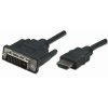 Manhattan kábel HDMI na DVI-D, Dual Link, 1m, čierna