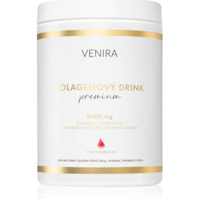 Venira PREMIUM kolagénový drink prášok na prípravu nápoja pre krásne vlasy, pleť a nechty príchuť Melon 324 g