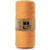 MMboutique bavlněná šňůra na macramé Single twist 3mm 100m Bright orange