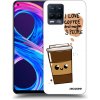 Picasee silikónový čierny obal pre Realme 8 Pro - Cute coffee
