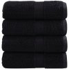 PREMIUM Uteráčiky SOLUND 4 KS ČIERNE 30X50CM 600 G/M2