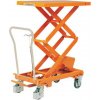 Mobilný hydraulický zdvíhací stôl Bishamon, do 300 kg, doska 101 x 52 cm