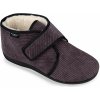 816-T62 MJARTAN-Uzatvorené papuče na suchý zips z ovčej vlny Veľkosť: 44