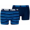Puma Everyday Striped Boxers 2P modrá
