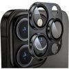 ENKAY tvrdené sklo na ochranu šošoviek zadného fotoaparátu s kovovým rámčekom pre iPhone 13 Pro/13 Pro Max - tmavosivé - možnosť vrátiť tovar ZADARMO do 30tich dní