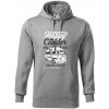 Happy Camper - Mikina pánska Cape s kapucňou - XL ( Tmavosivý melír )