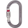 karabína PETZL OK SCREW-LOCK Gray