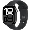 Apple Watch Series 10 42 mm Cellular klavírne čierny hliník s čiernym športovým remienkom M/L MWX73QC/A