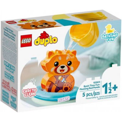 Lego DUPLO 10964 Zábava vo vani : Plávajúca panda červená