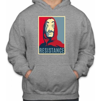 Fajntričko Mikina - Resistance látky sivá Pánsky/UNISEX, Veľkosť