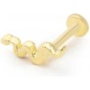 Lillian Vassago Zlatý piercing labreta s motívom hada LLV92-GPI002LB