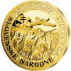 XXL razba Slovenské národné povstanie - 80 rokov, zušľachtená rýdzim zlatom, Proof