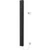 ISAN Melody Pillar dizajnový elektrický radiátor 1800 × 150 mm, 900 W, chrómové háčiky