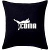 Coma paródia - Vankúš 50x50 - 50x50 - Vrátane výplne ( Čierna )