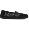 Dámske espadrilky TOMS, MOROCCAN CROCHET WM ALPR čierna 37.5