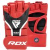 RDX grapplingové rukavice Aura plus T-17, červeno-čierne