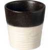 Costa Nova Hrnček bez ucha Notos pieskový čierny 6 x 180 ml