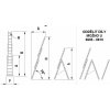 Žebřík ALVE FORTE PROFI PLUS 8615, 3x15, univerzální, A441 B1120