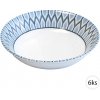 Hlboké keramické taniere 21,6cm, 6ks, Perfect Home 72261