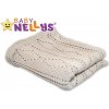 Háčkovaná dečka Baby Nellys ® - béžová