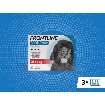 Frontline Spot-On Dog XL 40-60 kg 3 x 4,02 ml