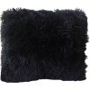 Jerry Fabrics Poťah s dlhým vlasom čierny 40x40 cm