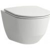 Laufen PRO Závesné WC + WC sedadlo SLIM, hlboké splachovanie, SoftClose, biela