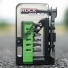 RockBros Sada nářadí na kolo s mini ráčnou a bity - průsvitně zelená