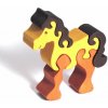 Fauna vkládací puzzle z masivu malý kůň hnědý