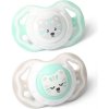 BabyOno symetrické silikón Menthol Cat mintová