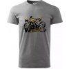 Motocross my world - Klasické pánske tričko vyššej gramáže - S ( Tmavosivý melír )