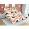 Bellatex obliečky bavlna F90/203 Půlkruh oranžová 200x220 2x70x90