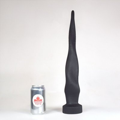 Topped Toys Juicer 90 Obsidian, prémiové silikónové dildo 46,3 x 7,3 cm