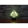 Beling 3D lampa, Aztécka pyramída, 7 farebná S126