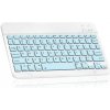 Počítárna Bezdrôtová klávesnica pre iMac, PC, notebooky, tablety, telefóny - bielo-modrá