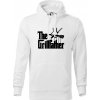 The Grillfather - Mikina pánska Cape s kapucňou - 3XL ( Biela )